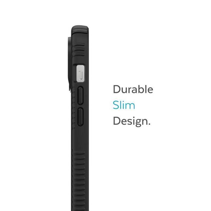 Speck Presidio2 Grip + MagSafe - Etui iPhone 14 Pro z powłoką MICROBAN (Black / Black / White)