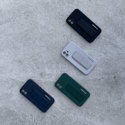 Wozinsky Kickstand Case elastyczne silikonowe etui z podstawką iPhone 13 niebieski
