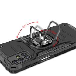 Wozinsky Ring Armor pancerne hybrydowe etui pokrowiec + magnetyczny uchwyt Samsung Galaxy M31s czarny